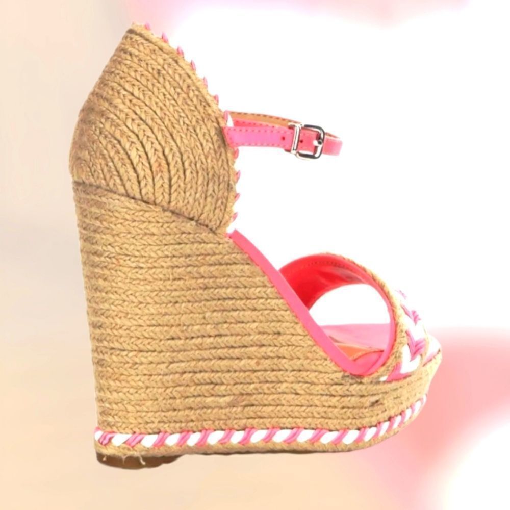 ANTONIO MELANI SHARLA ESPODRILLE PLATFORM WEDGE SANDALS - Picture 4 of 11